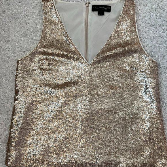 Rachel Zoe Tops - Zoe by Rachel Zoe Gold Sequined Top - Medium